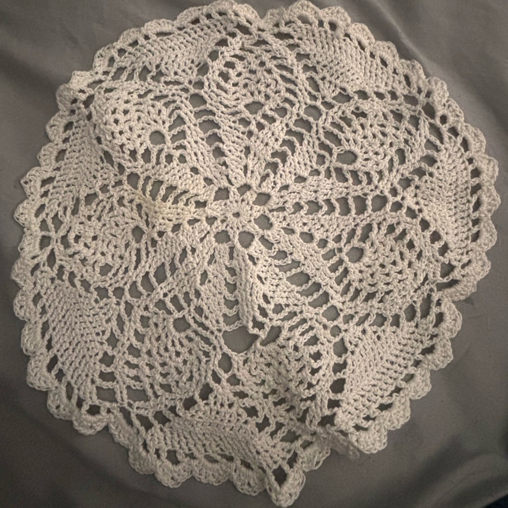 Handmade Crochet Flower Doily